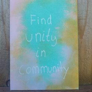 Abstract Canvas Art with Inspirational Quote